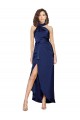 Silk like Satin A-Line Long Sleeveless High Low Evening Gown / Prom Dress / Bridesmaid Dress Glasgow
