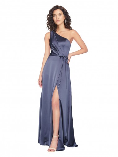 Silk like Satin Long A-Line Sleeveless Formal Evening Gown / Prom Dress / Bridesmaid Dress Glasgow