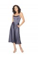 Silk like Satin A-Line Midi Length Sleeveless Criss Cross Back Prom Dress / Bridesmaid Dress Glasgow