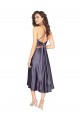 Silk like Satin A-Line Midi Length Sleeveless Criss Cross Back Prom Dress / Bridesmaid Dress Glasgow