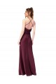 Silk like Satin Sheath Long Sleeveless Criss Cross Back Black Tie Evening Gown / Prom Dress / Bridesmaid Dress Glasgow