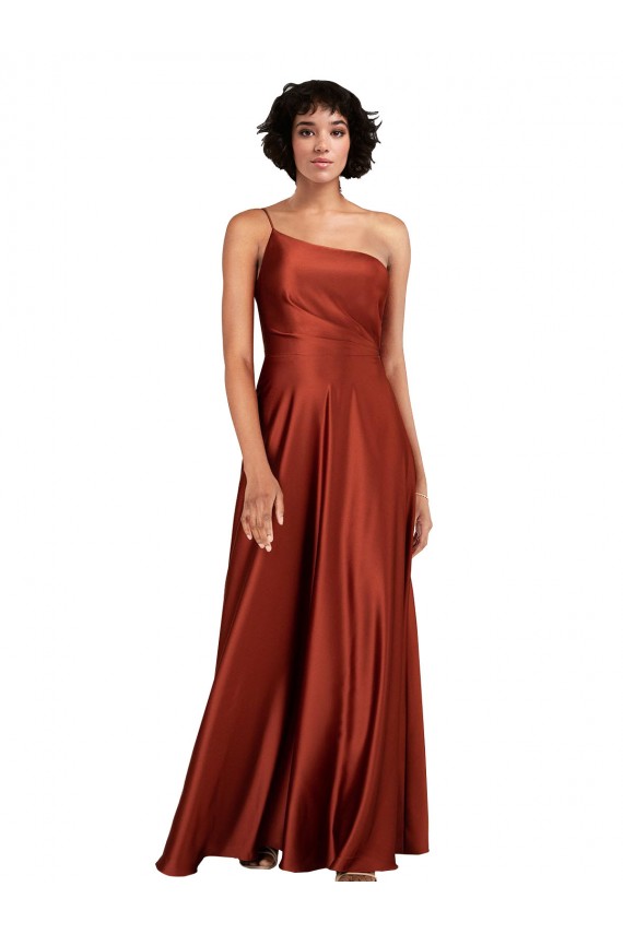 Silk like Satin Long A-Line Sleeveless Black Tie Evening Gown / Prom Dress / Bridesmaid Dress Glasgow