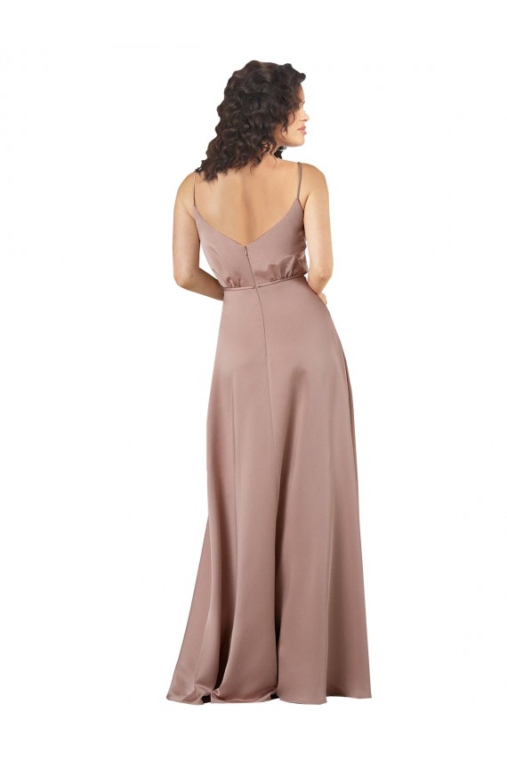 Silk like Satin A-Line Long Sleeveless Formal Evening Gown / Bridesmaid Dress Glasgow