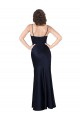 Silk like Satin A-Line Long Sleeveless Black Tie Evening Gown / Prom Dress / Bridesmaid Dress Glasgow