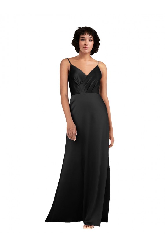 Silk like Satin Column Long Sleeveless Formal Evening Gown / Prom Dress / Bridesmaid Dress Glasgow