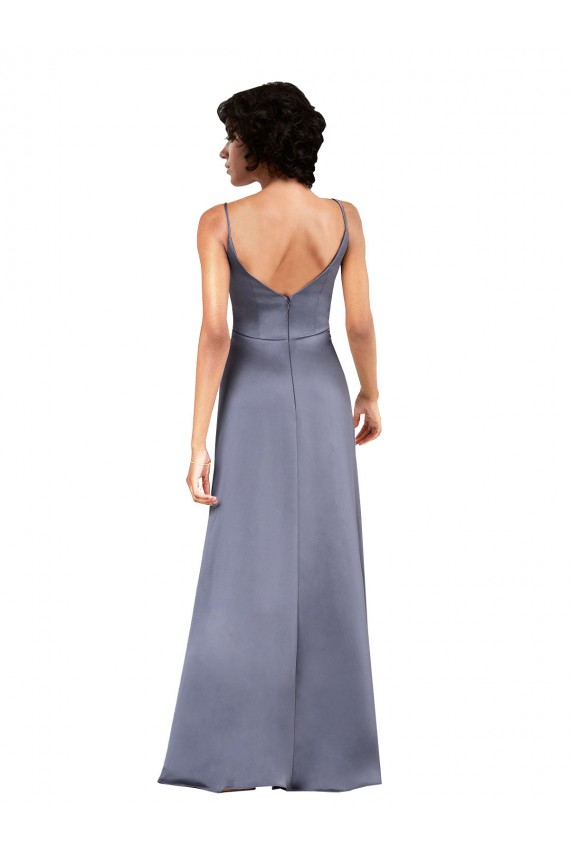 Silk like Satin Column Long Sleeveless Formal Evening Gown / Prom Dress / Bridesmaid Dress Glasgow