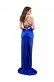 Silk like Satin Sheath Long Sleeveless Criss Cross Open Back Formal Evening Gown / Prom Dress / Bridesmaid Dress Glasgow
