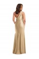 Silk like Satin Mermaid Long Sleeveless Formal Plus Size Evening Gown / Prom Dress / Bridesmaid Dress Glasgow