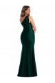 Silk like Satin Mermaid Long Sleeveless Front Slit Prom Dresses Glasgow