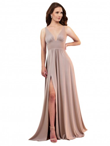Spandex A-Line Long Sleeveless Low Back Black Tie Evening Gown / Prom Dress / Bridesmaid Dress Glasgow