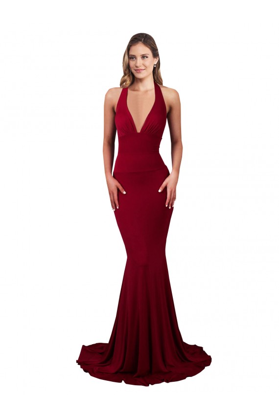 Spandex Mermaid Long Sleeveless Open Back Formal Evening Gown / Prom Dress / Bridesmaid Dress Glasgow
