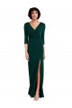 Spandex Trumpet Long Long Sleeves V-Back Formal Evening Gown / Prom Dress / Bridesmaid Dress Glasgow