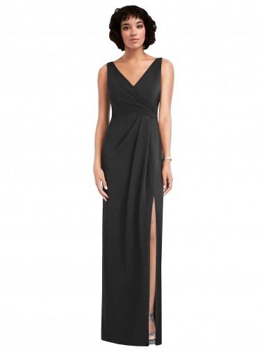 Spandex Sheath Long Sleeveless V-Back Formal Evening Gown / Prom Dress / Bridesmaid Dress Glasgow