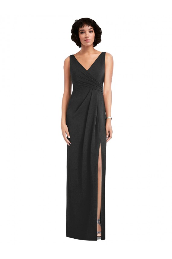 Spandex Sheath Long Sleeveless V-Back Formal Evening Gown / Prom Dress / Bridesmaid Dress Glasgow