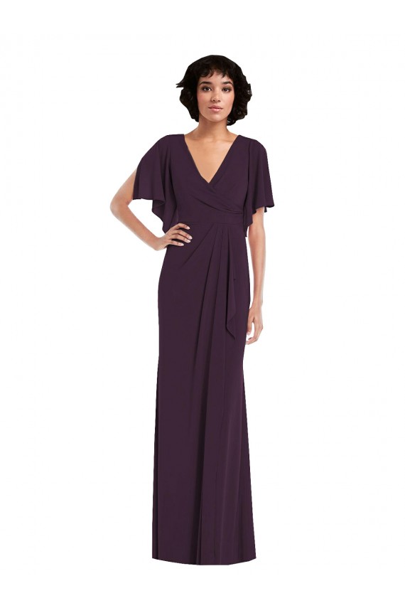 Spandex Sheath Long Split Sleeves Formal Evening Gown / Prom Dress / Bridesmaid Dress Glasgow