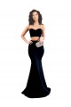 Stretch Crepe Mermaid Long Sleeveless Low Back Prom Dresses Glasgow