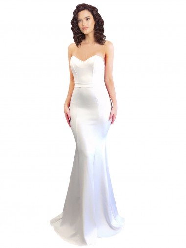 Stretch Crepe Mermaid Long Sleeveless Low Back Formal Evening Gown / Prom Dress / Bridesmaid Dress Glasgow