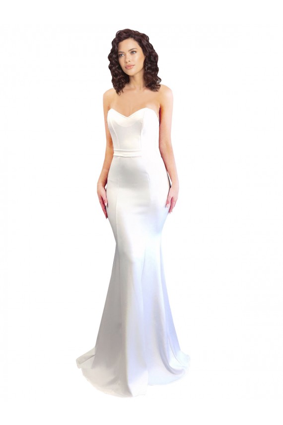 Stretch Crepe Mermaid Long Sleeveless Low Back Formal Evening Gown / Prom Dress / Bridesmaid Dress Glasgow
