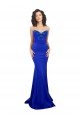 Stretch Crepe Mermaid Long Sleeveless Royal Blue Low Back Formal Evening Gown / Prom Dress / Bridesmaid Dress Glasgow