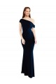 Stretch Crepe Mermaid Long Sleeveless One Shoulder Prom Dresses Glasgow