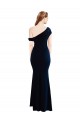 Stretch Crepe Mermaid Long Sleeveless One Shoulder Prom Dresses Glasgow