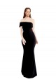Stretch Crepe Mermaid Long Sleeveless Keyhole Back Prom Dresses Glasgow