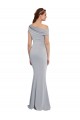 Stretch Crepe Mermaid Long Sleeveless Grey Formal Dress / Bridesmaid Dress Glasgow