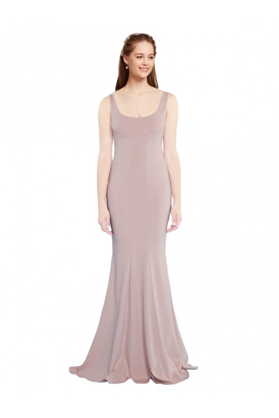 Stretch Crepe Mermaid Long Cap Sleeves Formal Evening Gown / Prom Dress / Bridesmaid Dress Glasgow