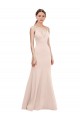 Stretch Crepe A-Line Long Sleeveless V-Back Formal Dress / Bridesmaid Dress Glasgow