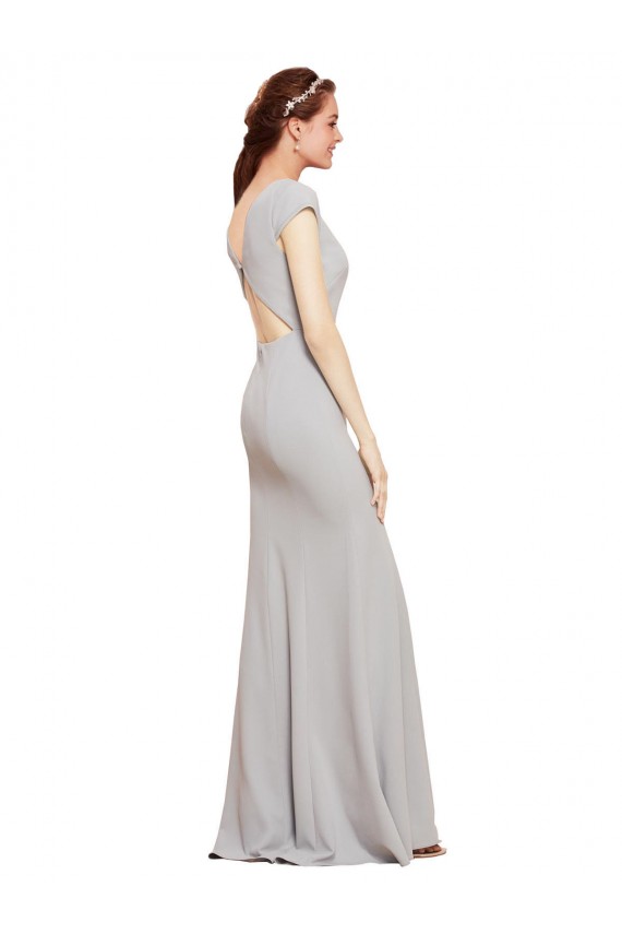 Stretch Crepe A-Line Sleeveless Dark Navy Formal Evening Gown / Prom Dress / Bridesmaid Dress Glasgow