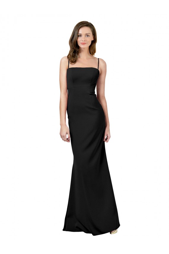 Stretch Crepe Sheath Long Sleeveless Open Back Formal Evening Gown / Prom Dress / Bridesmaid Dress Glasgow