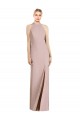 Stretch Crepe Trumpet Long Sleeveless Open Back Semi Formal Evening Dress / Bridesmaid Dress Glasgow