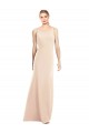 Stretch Crepe Trumpet Long Sleeveless Open Back Semi Formal Evening Dress / Prom Dress / Bridesmaid Dress Glasgow