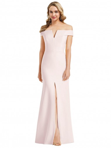 Stretch Crepe Trumpet Long Sleeveless Bridesmaid Dress / Evening Dress Glasgow