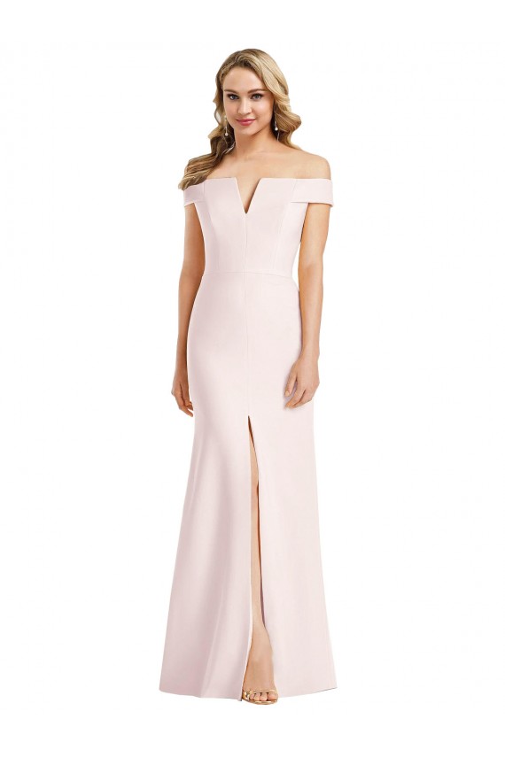 Stretch Crepe Trumpet Long Sleeveless Bridesmaid Dress / Evening Dress Glasgow