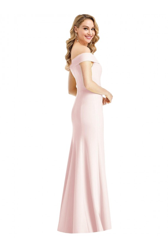 Stretch Crepe Trumpet Long Sleeveless Bridesmaid Dress / Evening Dress Glasgow