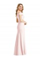 Stretch Crepe Trumpet Long Sleeveless Bridesmaid Dress / Evening Dress Glasgow
