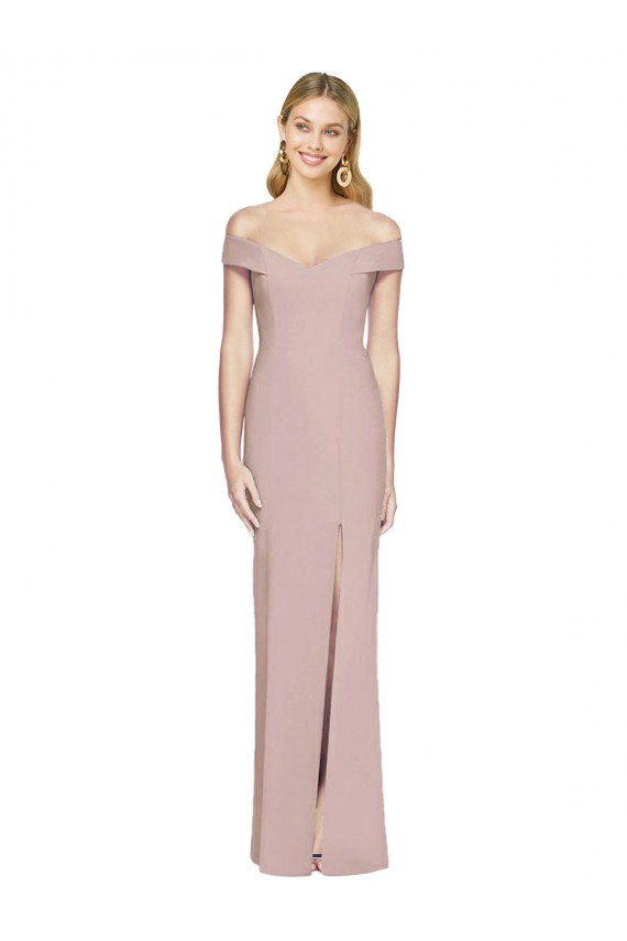 Stretch Crepe Trumpet Long Sleeveless Criss Cross Back Semi Formal Evening Dress / Prom Dress / Bridesmaid Dress Glasgow