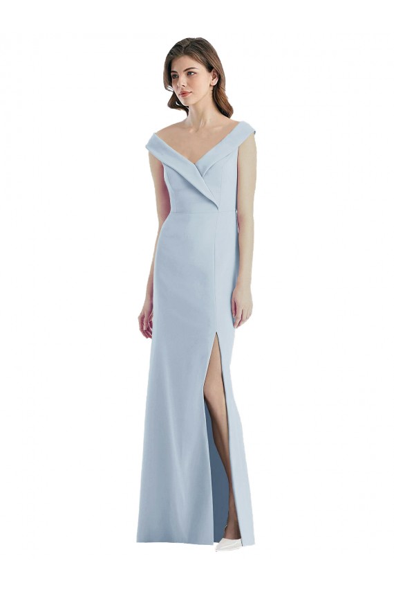 Stretch Crepe A-Line Long Sleeveless Black Tie Evening Gown / Bridesmaid Dress Glasgow
