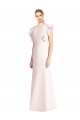 Stretch Crepe Trumpet Long Cap Sleeves Open Back Formal Dress / Bridesmaid Dress Glasgow