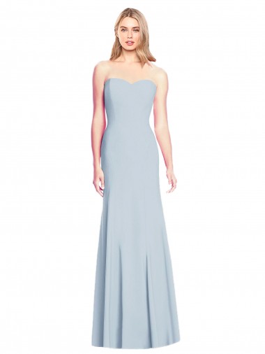 Stretch Crepe Trumpet Long Sleeveless Low Back Formal Dress / Bridesmaid Dress Glasgow