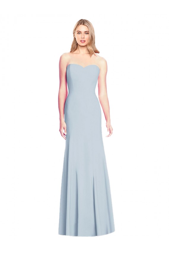 Stretch Crepe Trumpet Long Sleeveless Low Back Formal Dress / Bridesmaid Dress Glasgow