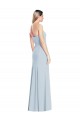 Stretch Crepe Trumpet Long Sleeveless Low Back Formal Dress / Bridesmaid Dress Glasgow
