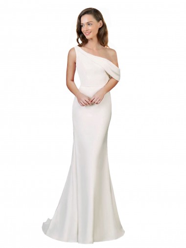 Stretch Crepe Sheath Sweep Train Sleeveless Formal Evening Gown / Prom Dress / Bridesmaid Dress Glasgow