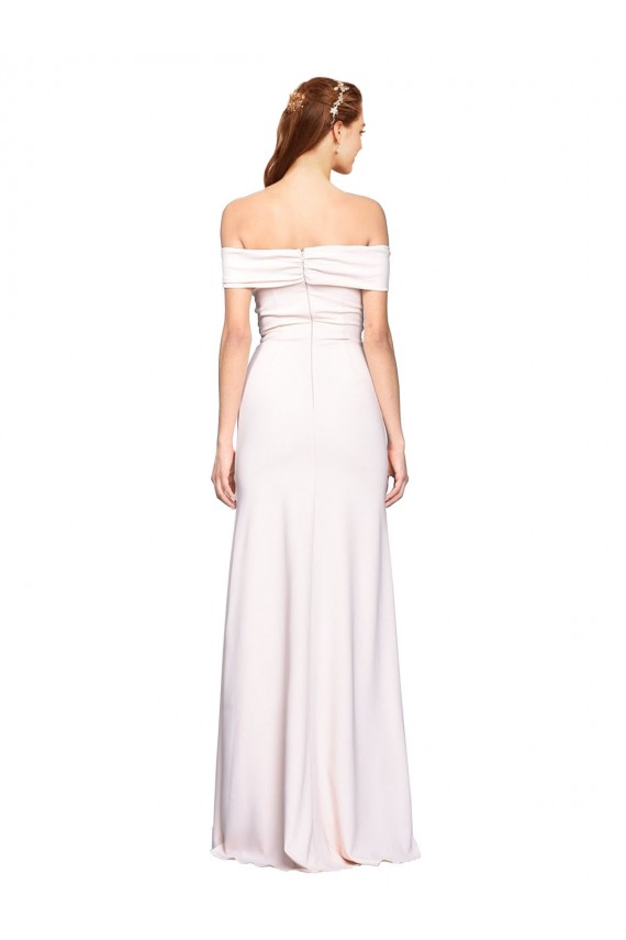 Stretch Crepe Mermaid Long Sleeveless White Formal Dress / Bridesmaid Dress Glasgow
