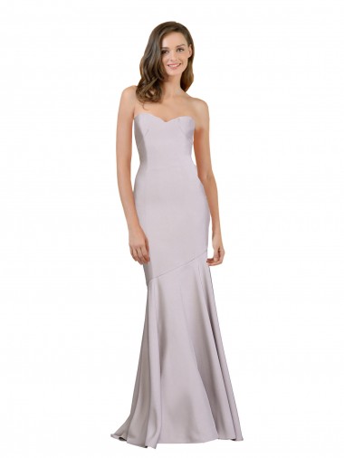 Stretch Crepe Mermaid Long Sleeveless Arctic Lilac Prom Dresses Glasgow
