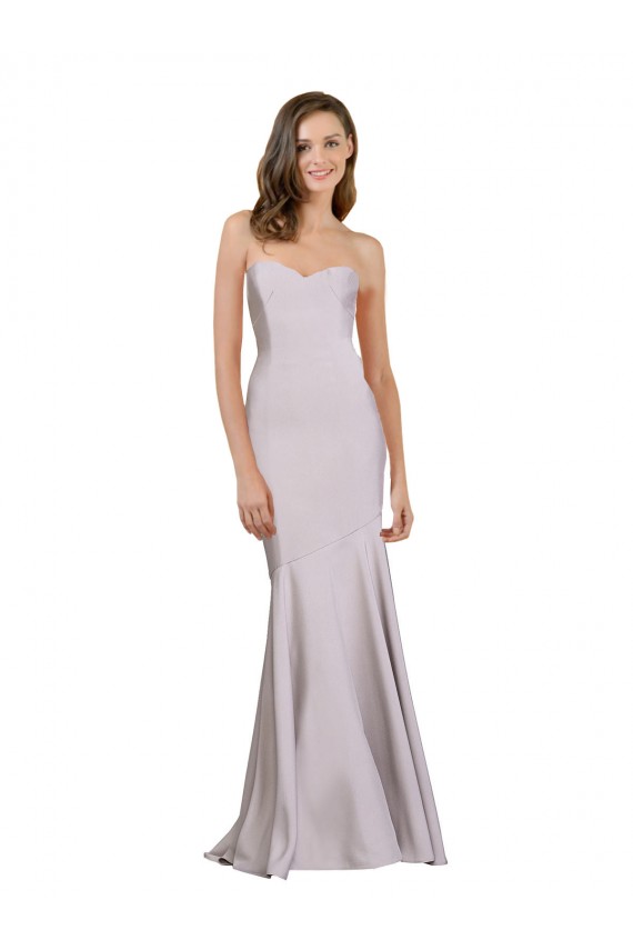 Stretch Crepe Mermaid Long Sleeveless Arctic Lilac Prom Dresses Glasgow