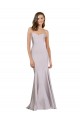 Stretch Crepe Mermaid Long Sleeveless Arctic Lilac Prom Dresses Glasgow