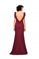 Stretch Crepe Mermaid Mermaid Sleeveless Burgundy Prom Dress / Bridesmaid Dress Glasgow