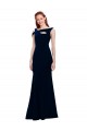 Stretch Crepe Mermaid Long Sleeveless Off the Shoulder Prom Dresses Glasgow